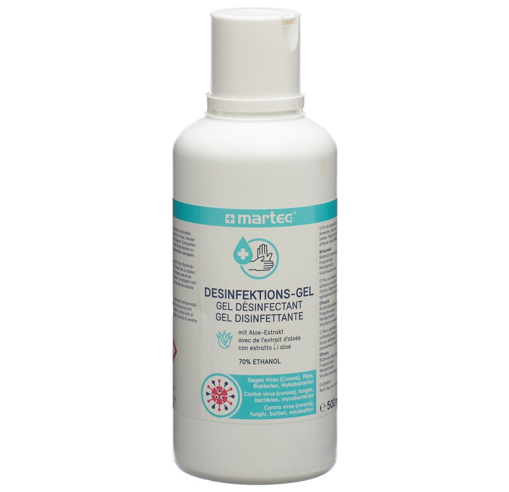 MARTEC Gel désinfectant pour mains fl 500 ml