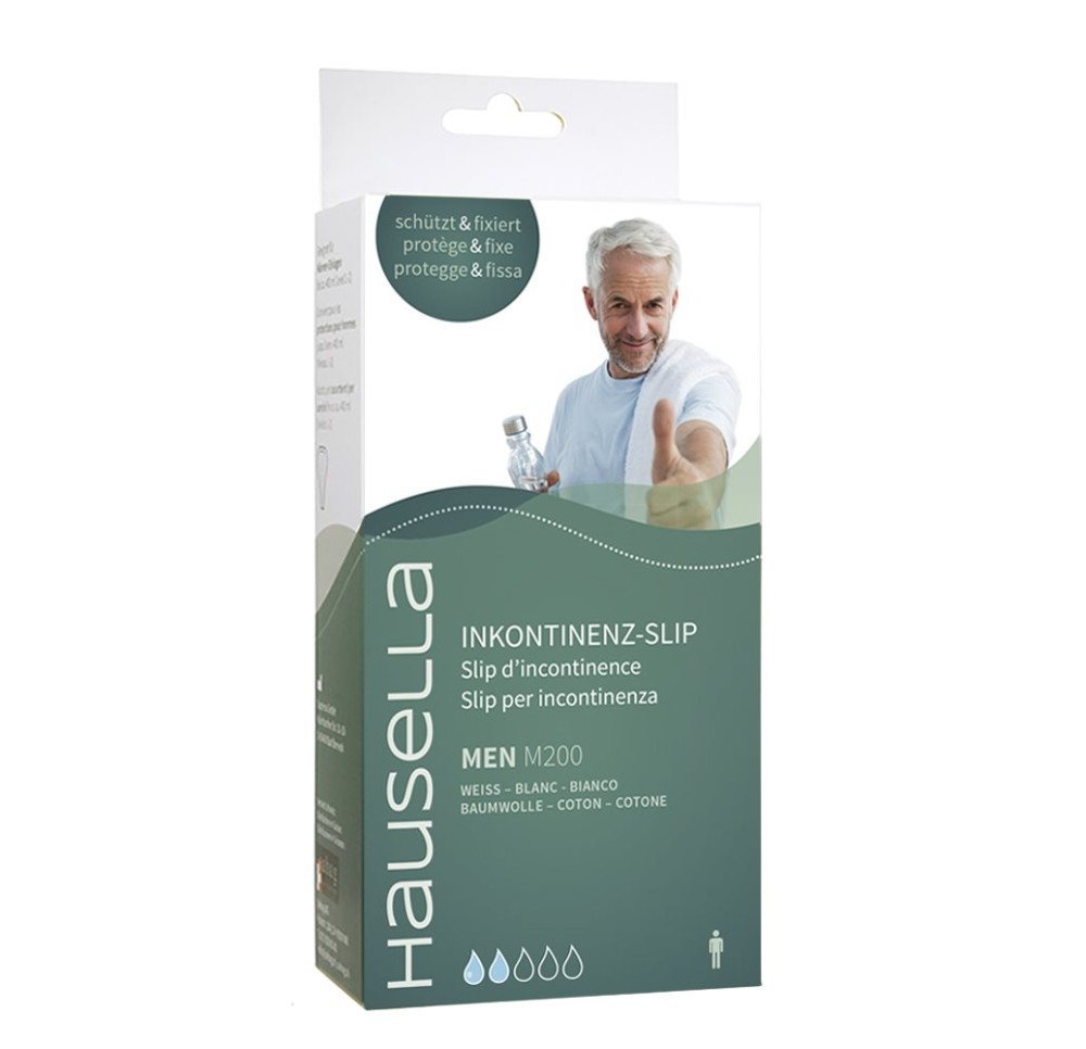 HAUSELLA slip incon Men M200 M bl cot mem PU