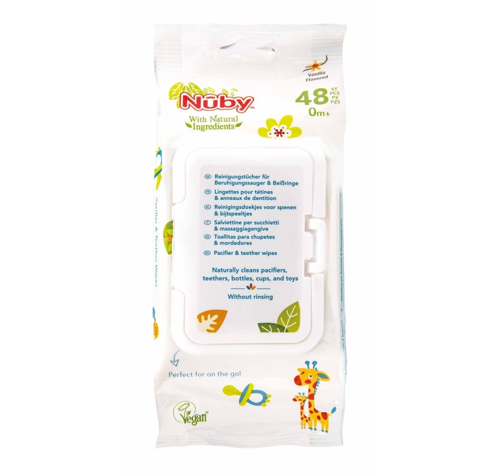 NUBY Citroganix lingett nettoyan suce/jouet 48 pce