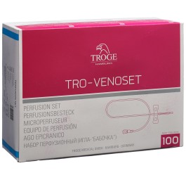 TROGE MEDICAL Set perfus aiguille 23G bleu 100 pce