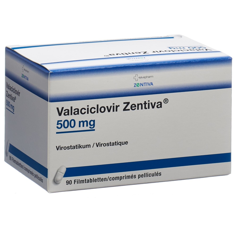 VALACICLOVIR Zentiva cpr pell 500 mg 90 pce