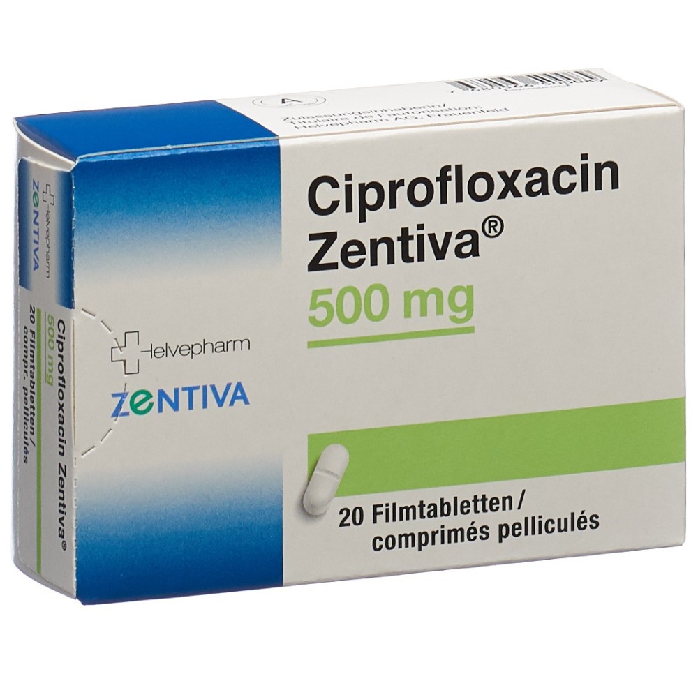 CIPROFLOXACIN Zentiva cpr pell 500 mg 20 pce