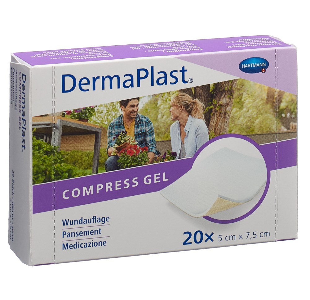 DERMAPLAST Compress Gel 5x7.5cm 20 pce