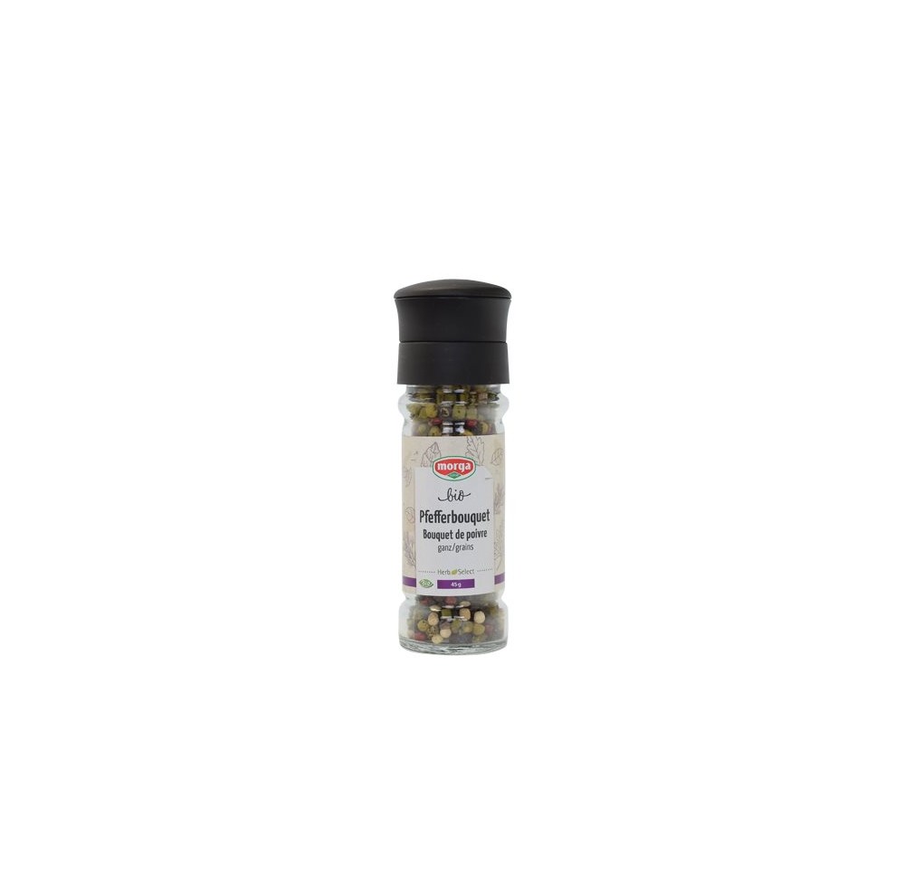 MORGA épice bouquet poivre entiers bio moulin 45 g