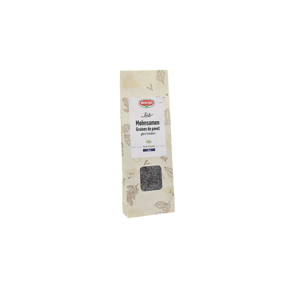 MORGA graines de pavot entières bio RECH 60 g