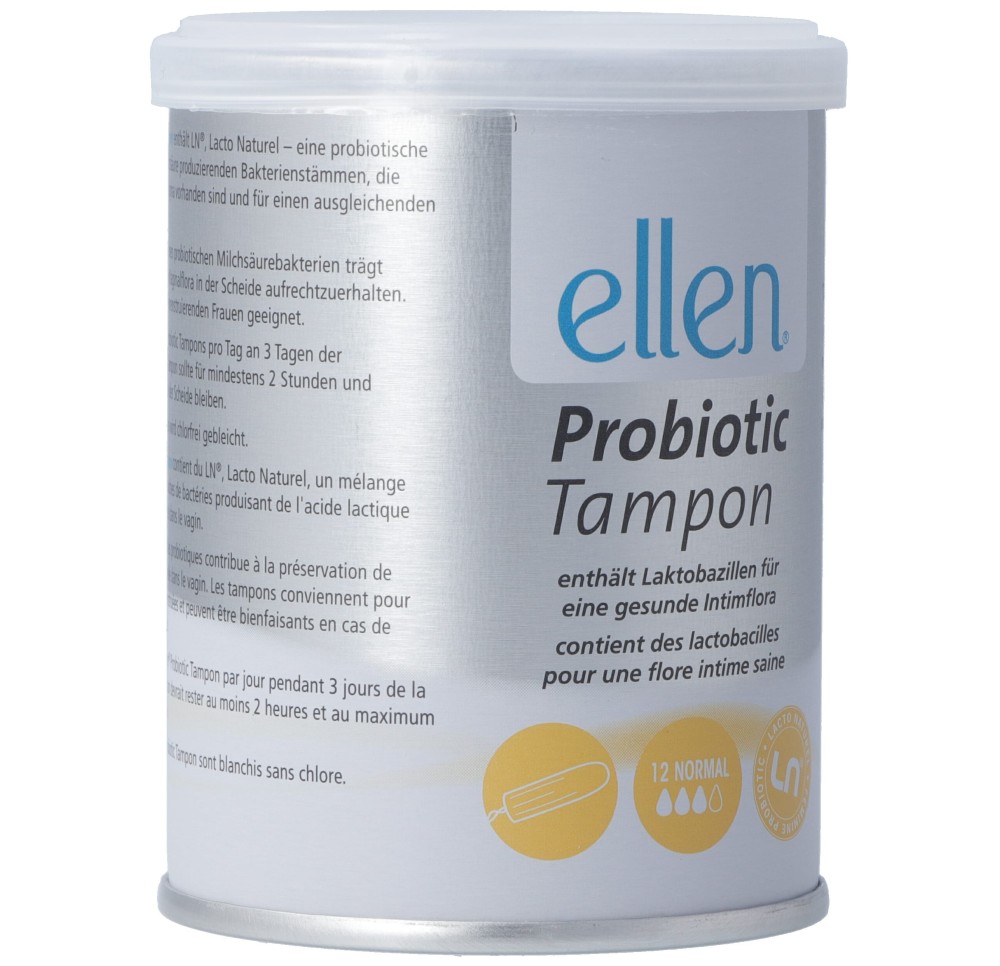 ELLEN normal Probiotic Tampon (nouveau) bte 12 pce
