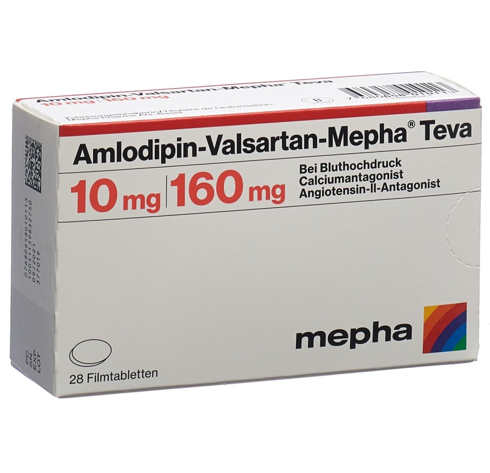 AMLODIPIN VALSARTAN Mepha Teva 10/160mg 28 pce