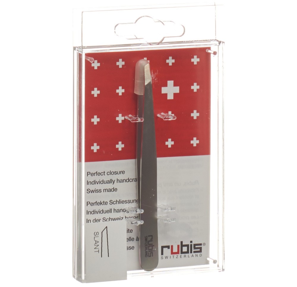 RUBIS pincette biseautée inox