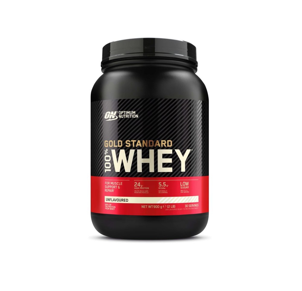 OPTIMUM 100% Whey Gold Std Unflavored 2lb 900 g
