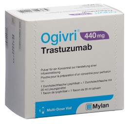 OGIVRI subst sèche 440 mg c solv flac