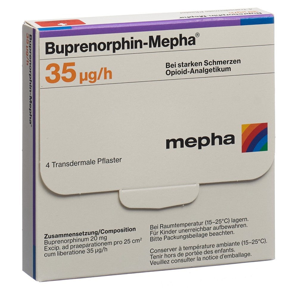BUPRENORPHIN Mepha TTS 35 mcg/h sach 4 pce