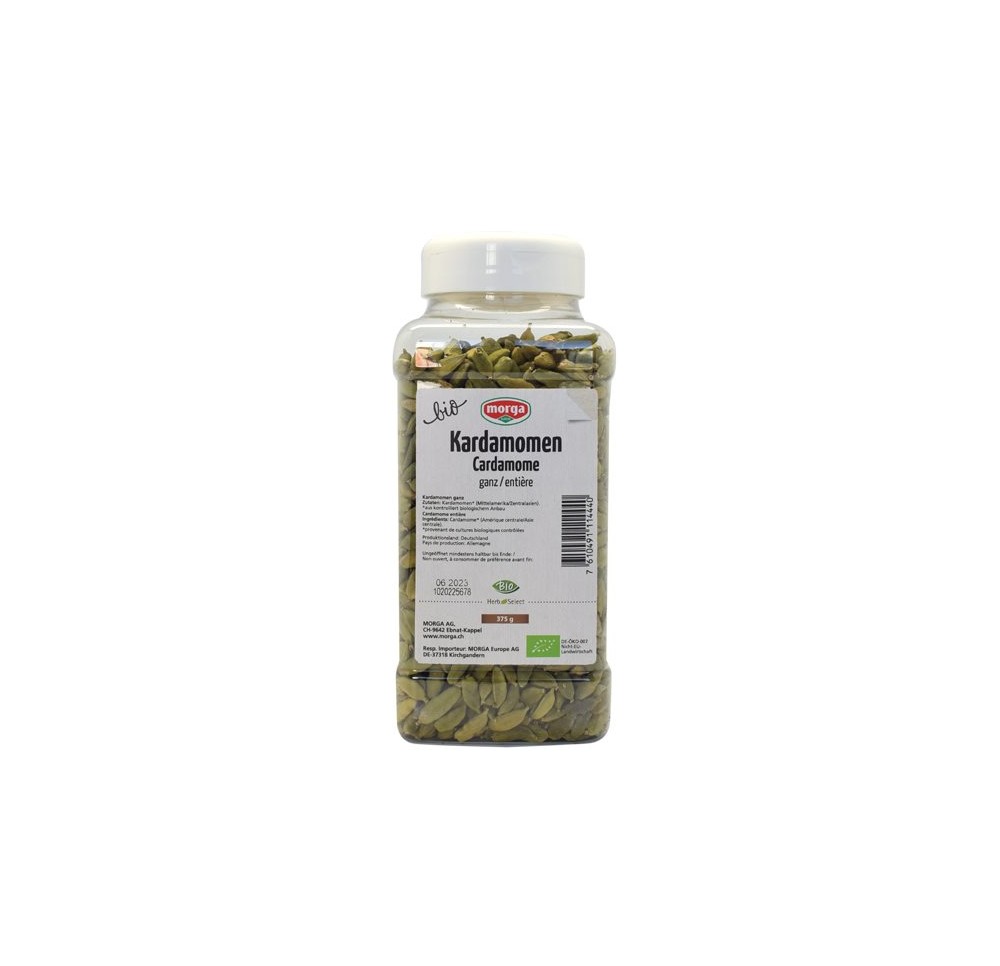 MORGA épice cardamome entière bio bte 375 g