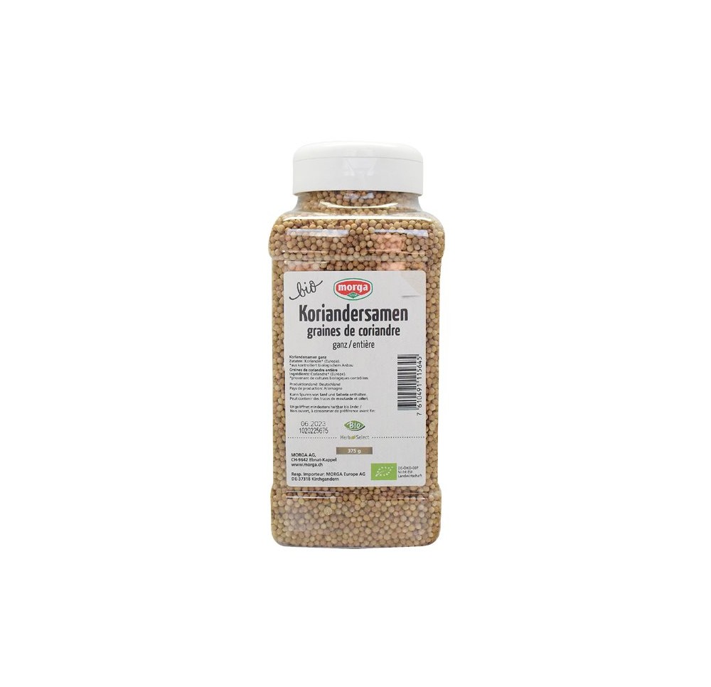 MORGA épice grain coriandre entière bio bte 375 g