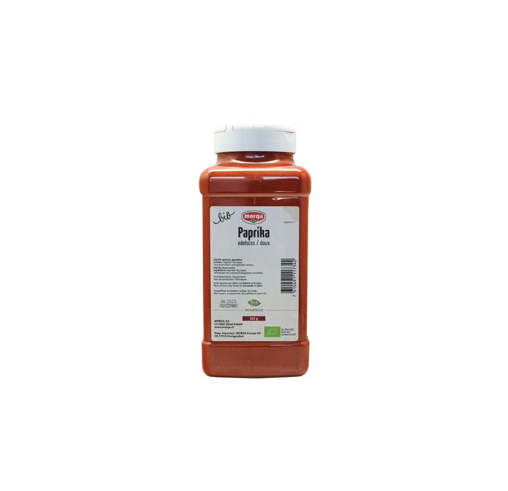 MORGA épice paprika doux moulu bio bte 525 g