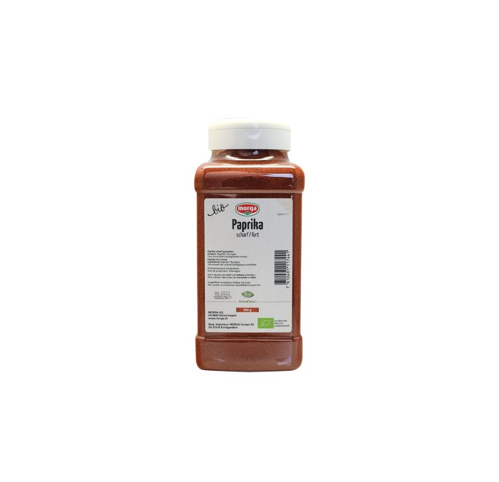 MORGA épice paprika fort moulu bio bte 500 g