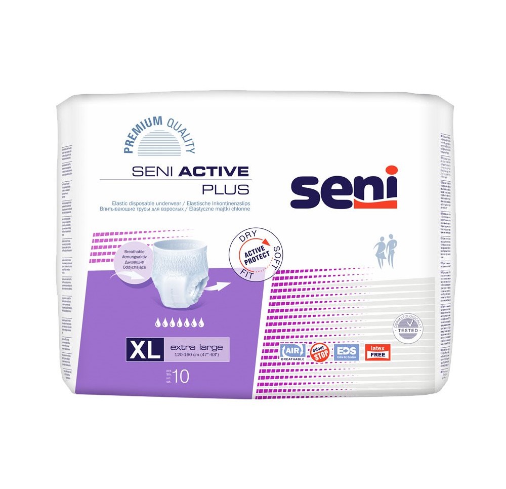 SENI Active Plus Pants XL 6 x 10 pce