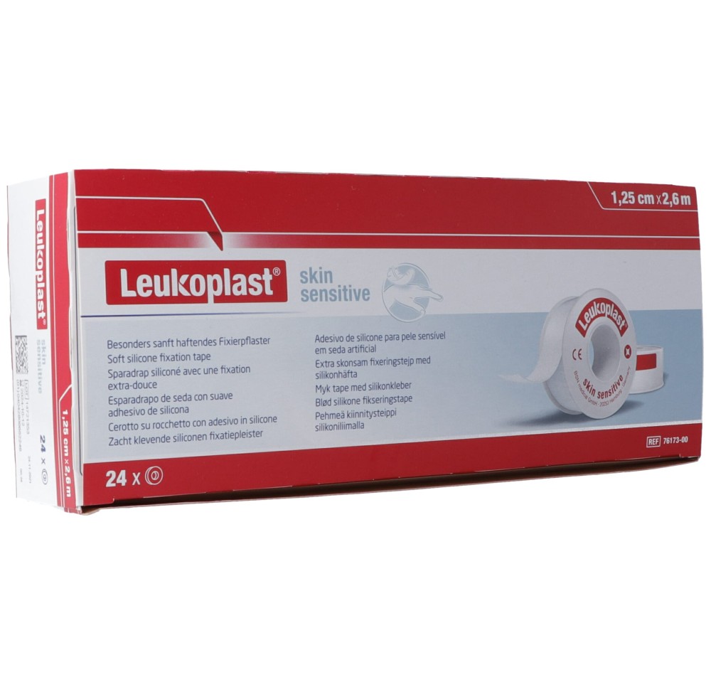 LEUKOPLAST skin sens sil 1.25cmx2.6m 24 pce