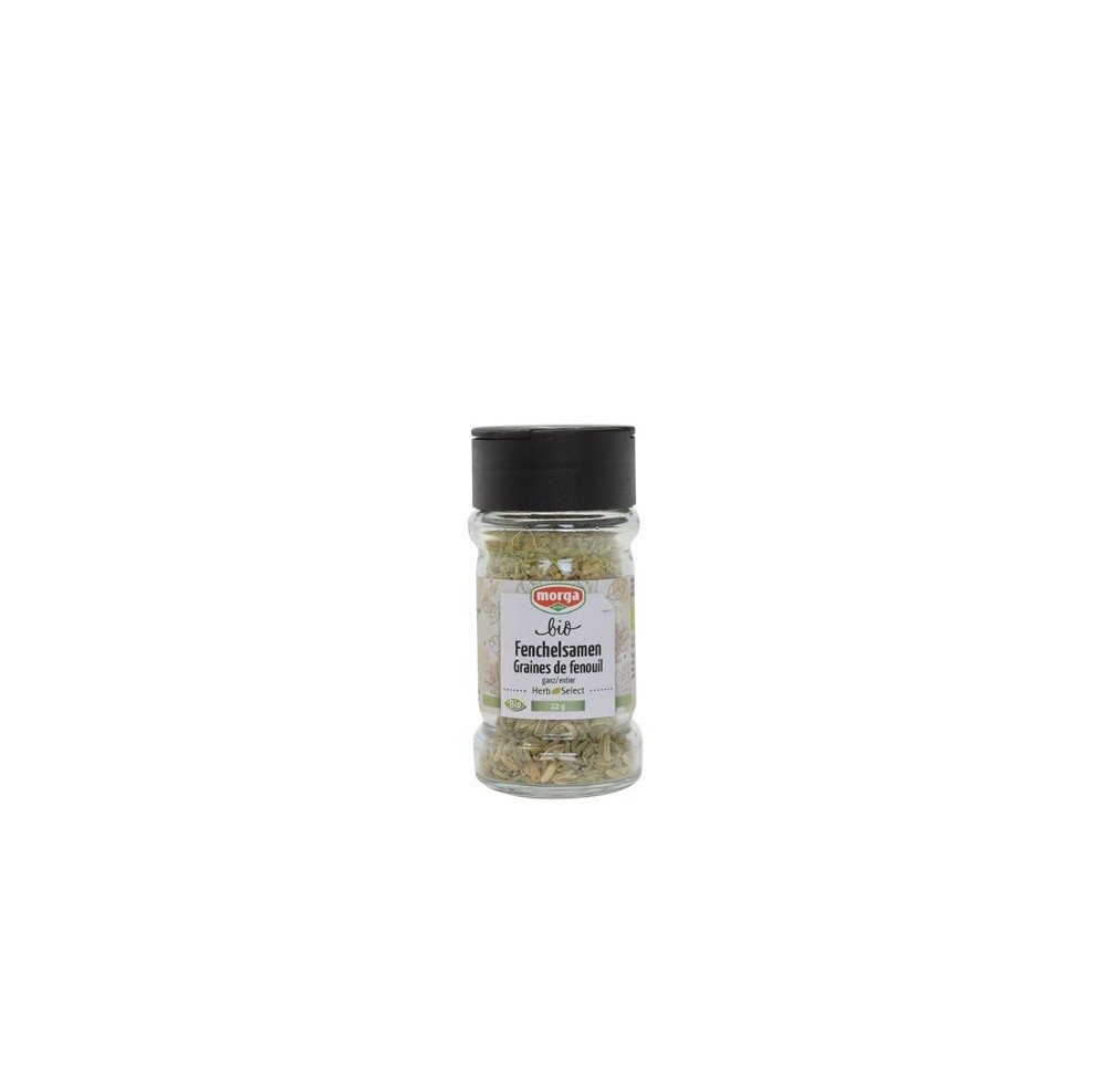 MORGA épice graines fenouil entier bio verre 30 g