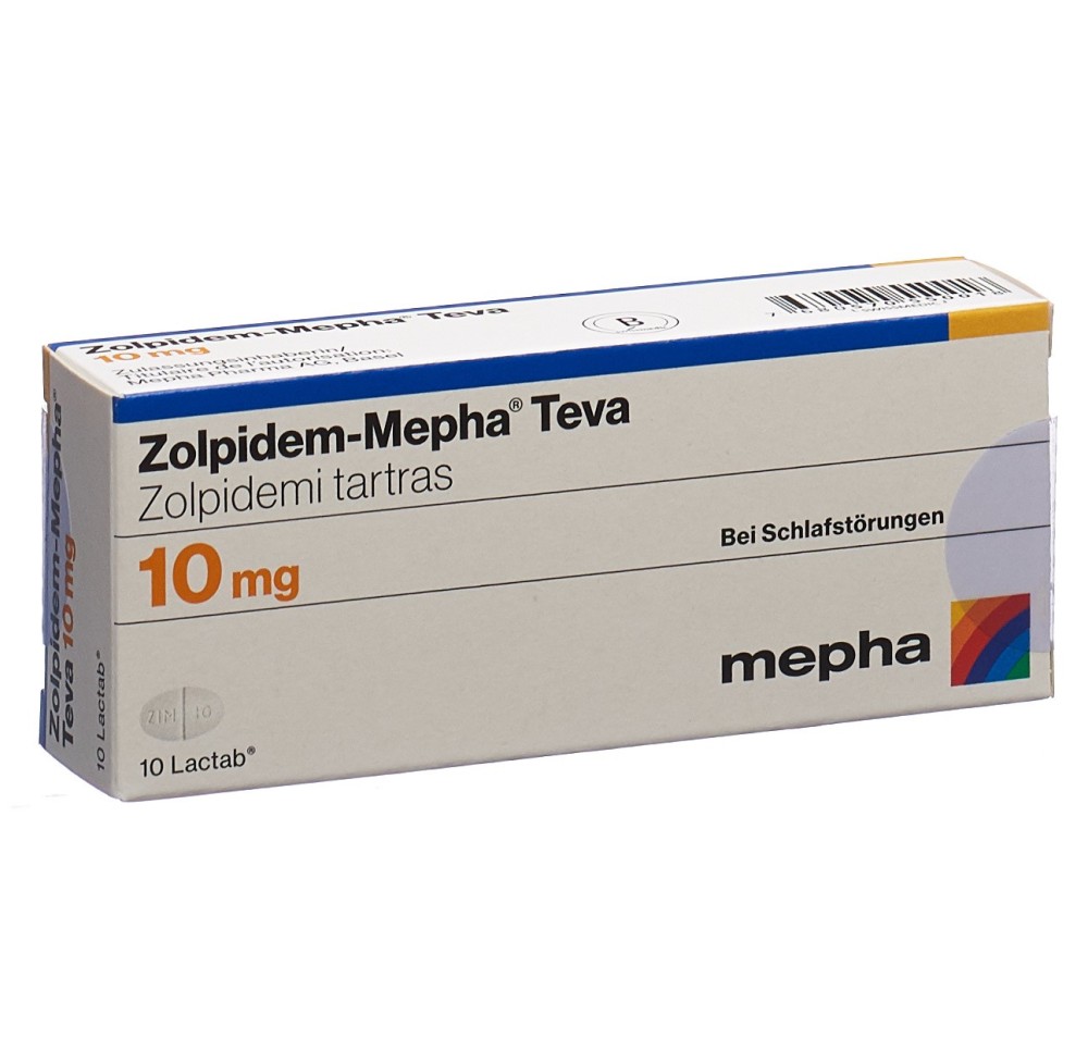 ZOLPIDEM Mepha Teva Lactab 10 mg 10 pce
