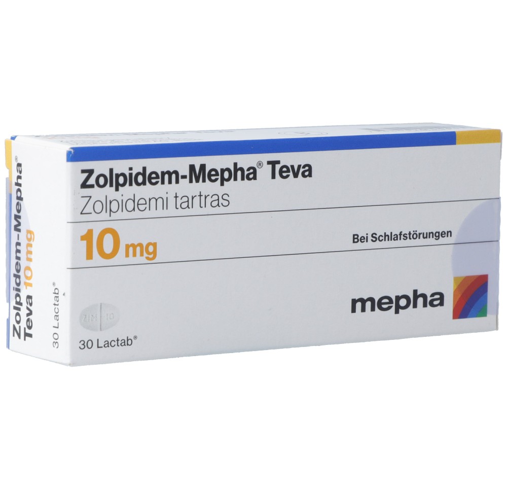 ZOLPIDEM Mepha Teva Lactab 10 mg 30 pce