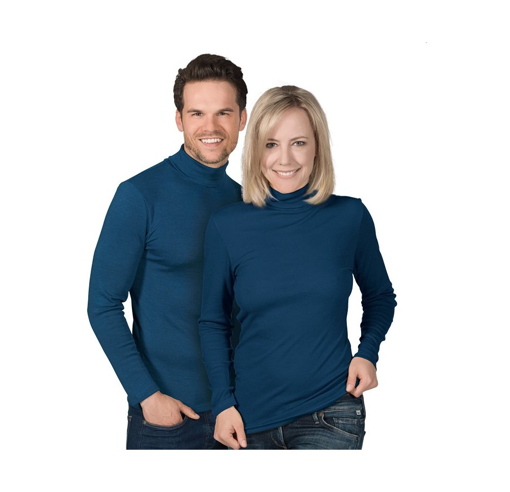 EUSANA sport manches longues roulé M mari unisexe