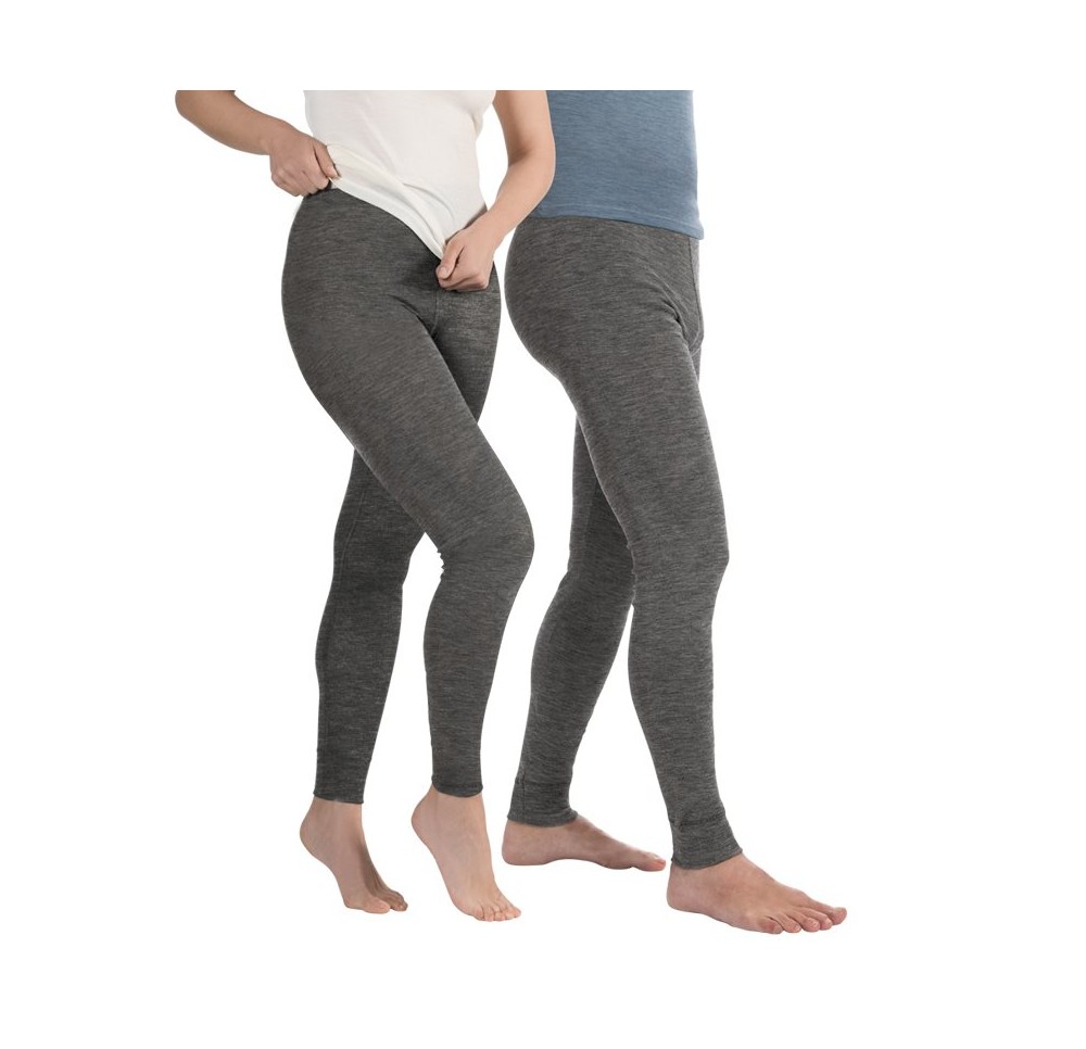 EUSANA sport caleçon long M gris chiné unisexe