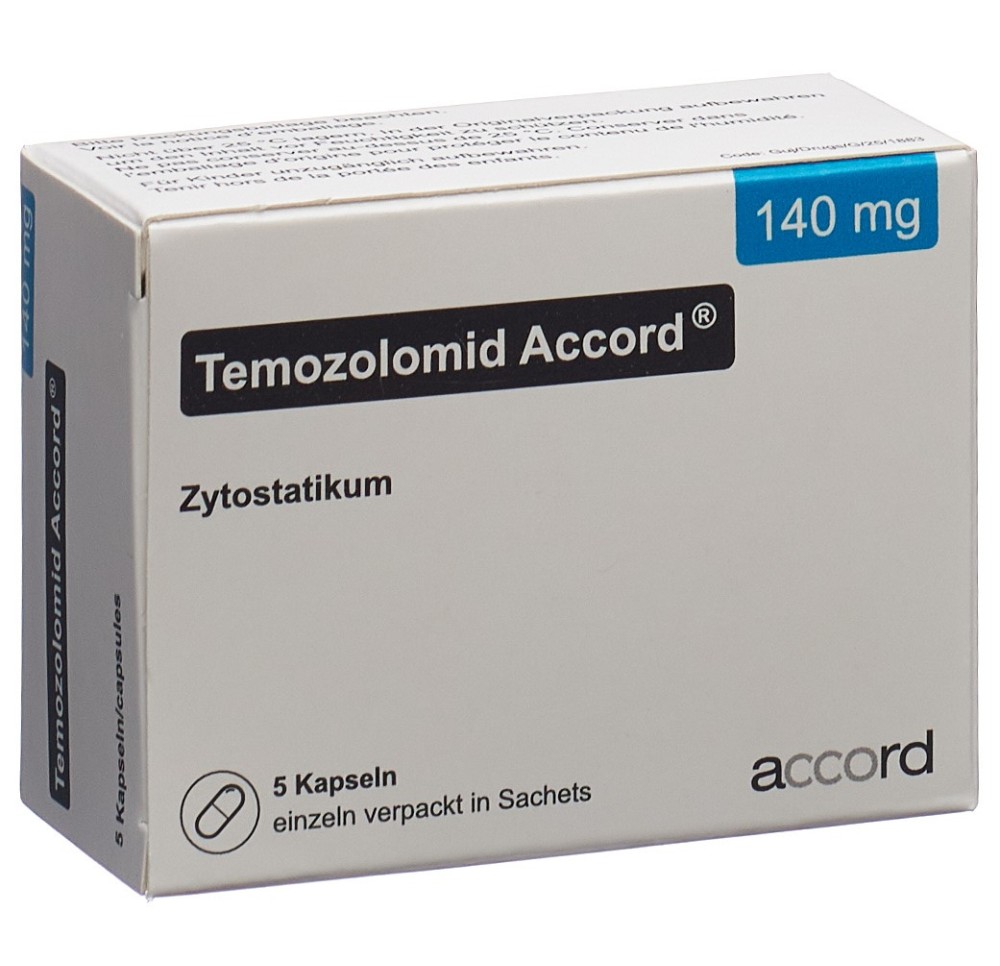 TEMOZOLOMID Accord caps 140 mg sach 5 pce