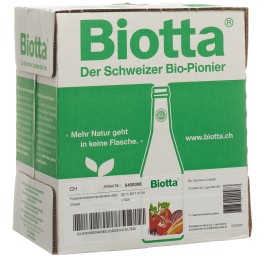 BIOTTA Cocktail de légumes Bio 6 fl 5 dl