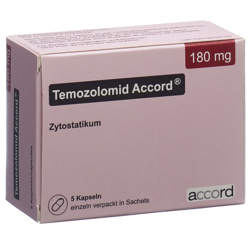 TEMOZOLOMID Accord caps 180 mg sach 5 pce