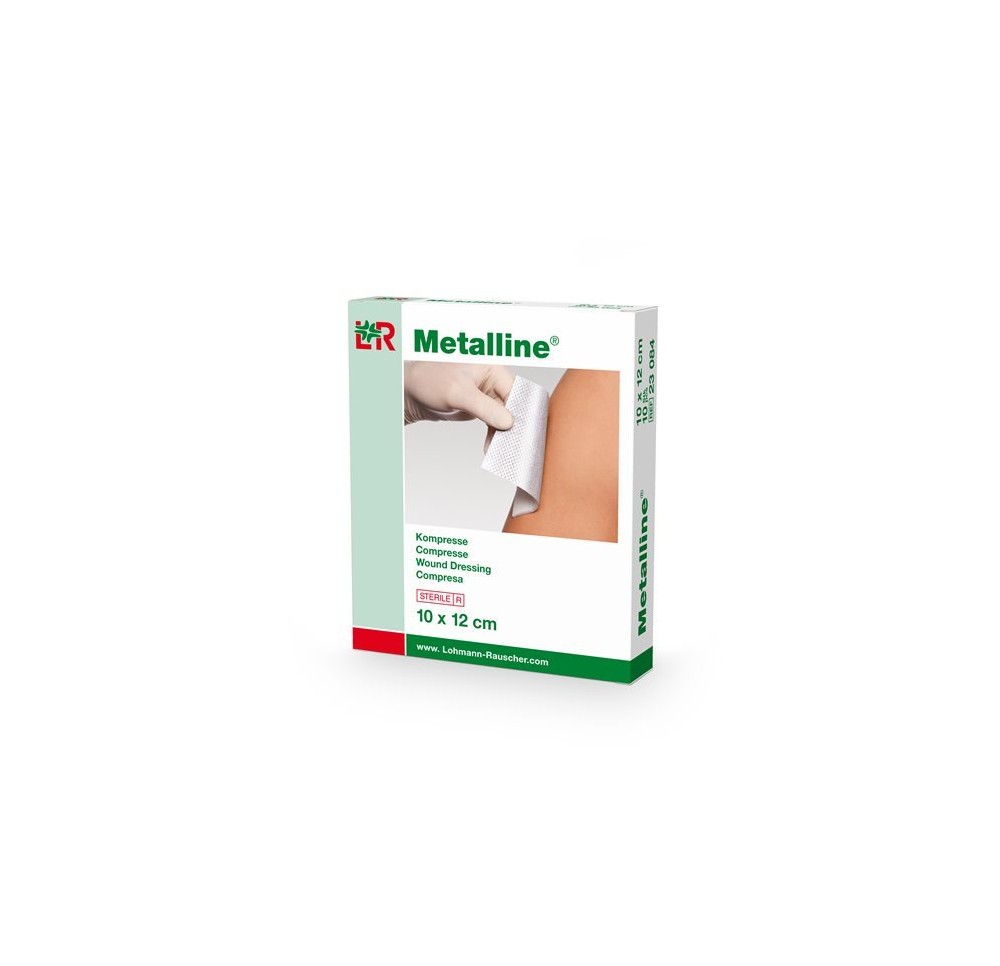METALLINE compresses 10x12cm stériles 50 sach