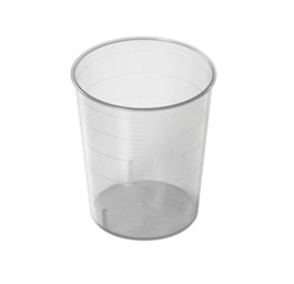 WIEGAND Medigobelets 25ml transp lavables 50 pce