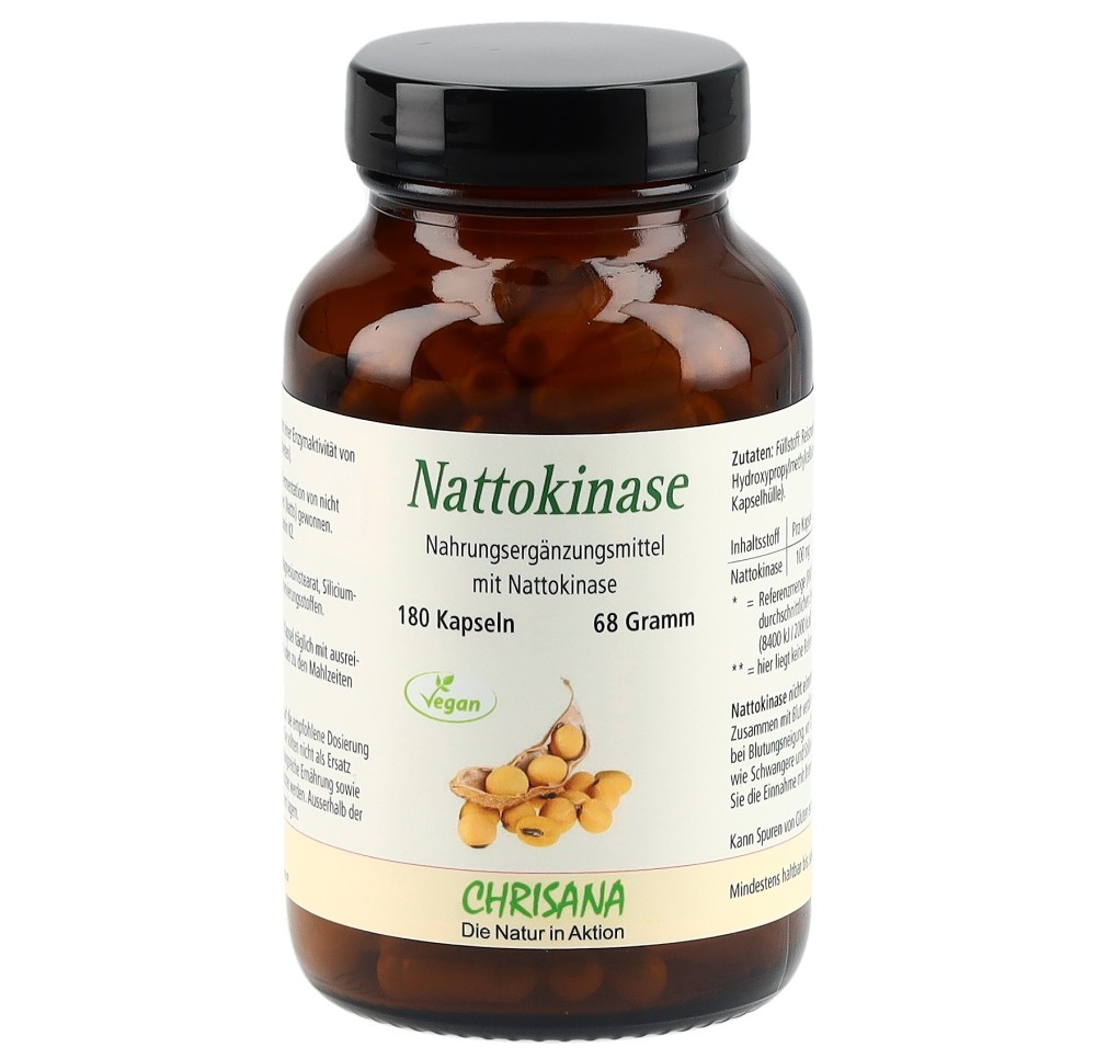 CHRISANA Nattokinase caps bte 180 pce
