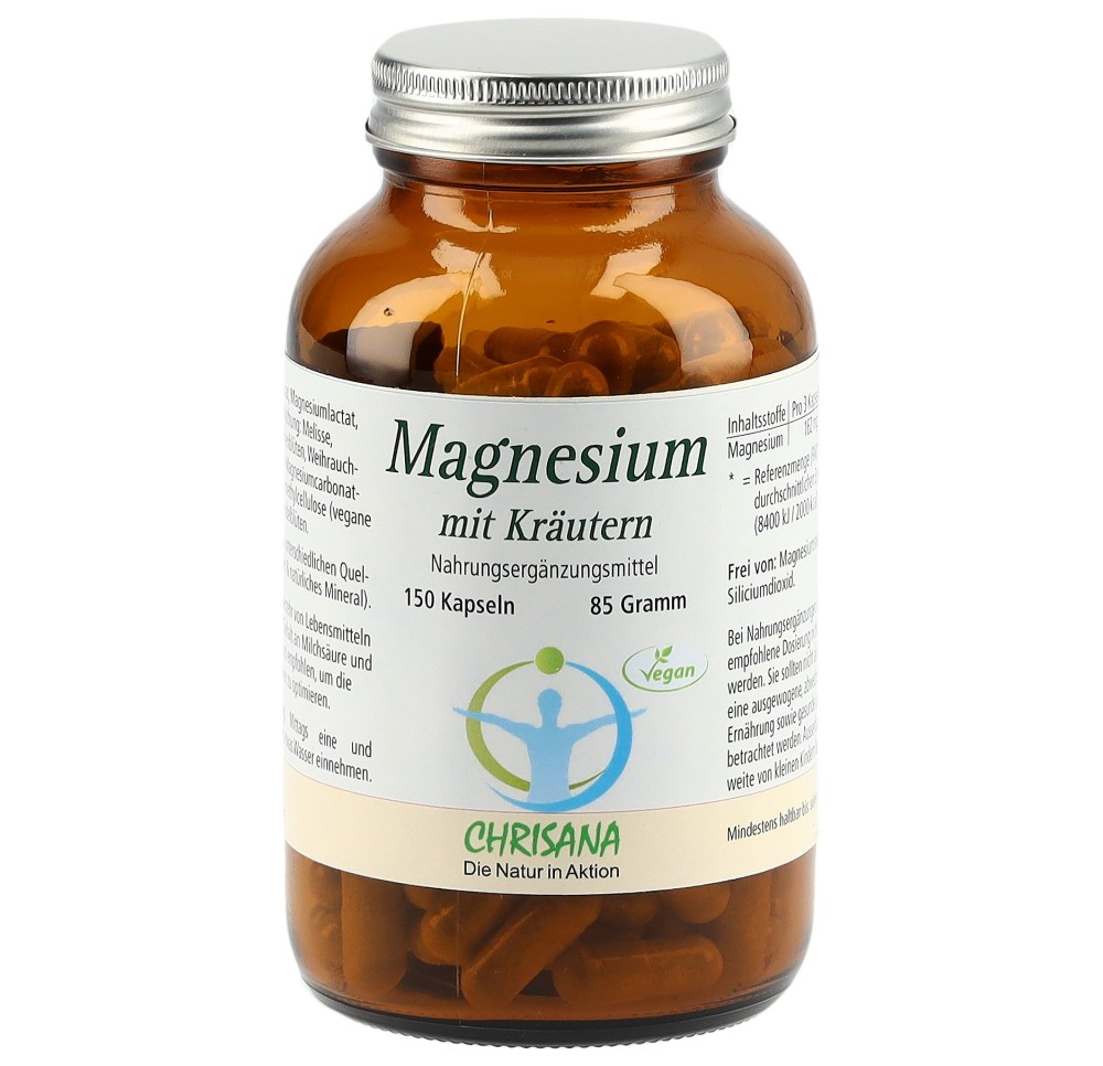 CHRISANA Magnésium aux herbes caps bte 150 pce