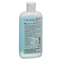 LISCOSEPT Soft Gel désinfect mains clap fer 100 ml