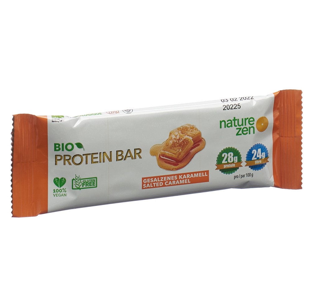 NZ barre protéinée bio caramel salé 40 g