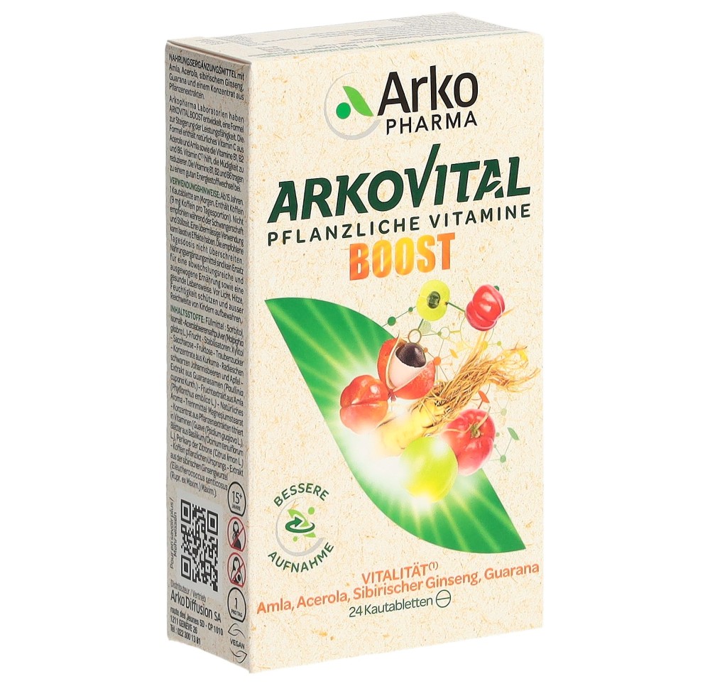 ARKOVITAL Acerola Boost cpr croquer 24 pce