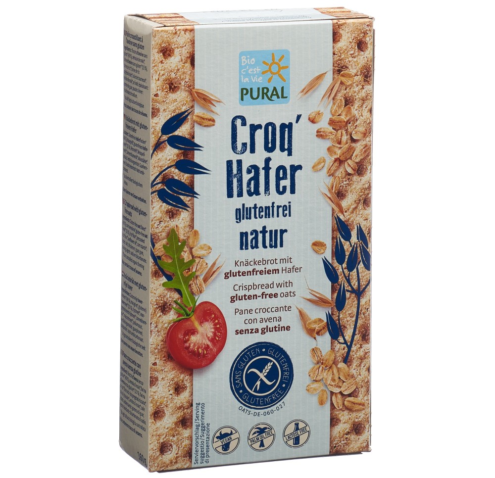 PURAL Croq'avoine nature sans gluten 160 g