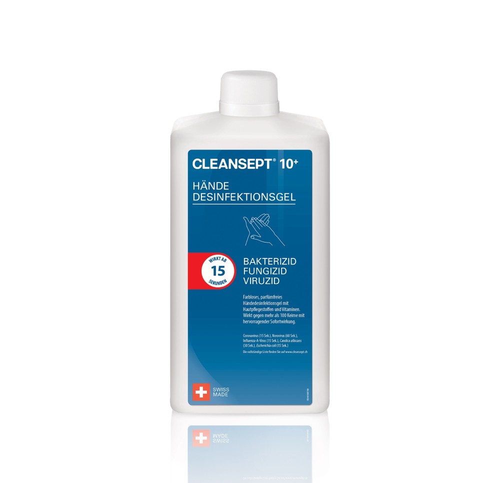 CLEANSEPT 10+ gel avec pompe fl 1000 ml