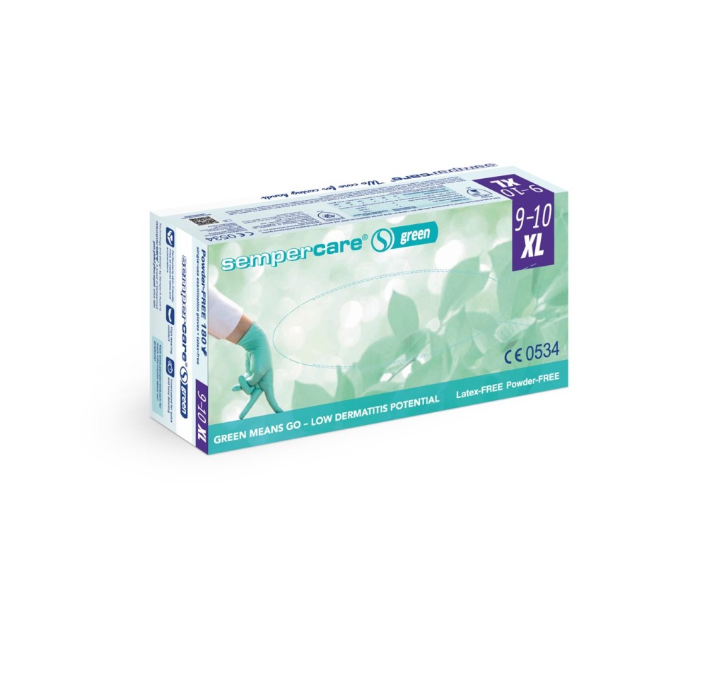 SEMPERCARE green XL non stériles 180 pce