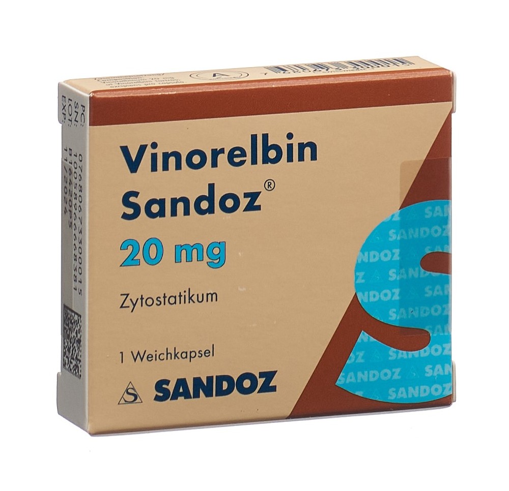 VINORELBIN Sandoz caps moll 20 mg