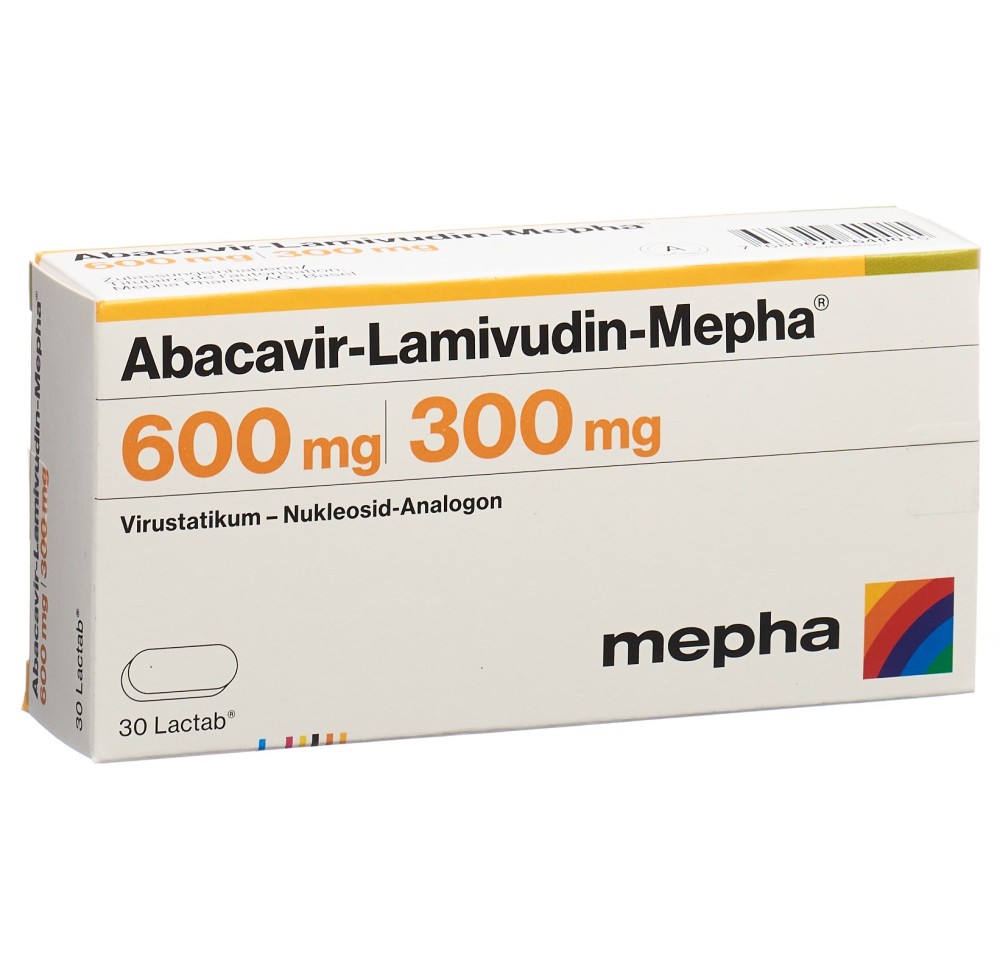 ABACAVIR LAMIVUDIN Mepha Lactab 600/300mg 30 pce