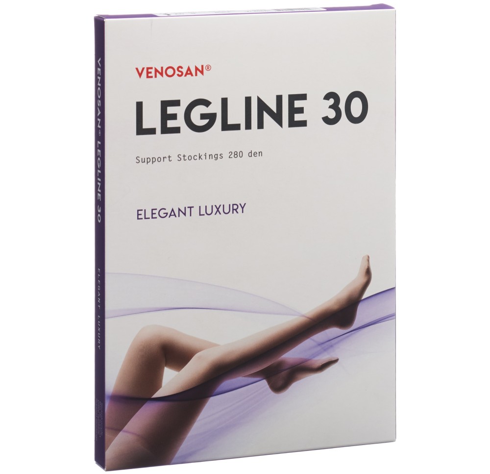 VENOSAN LEGLINE 30 a-d L black 1 paire