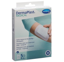 DERMAPLAST Medical pans non-tissé 10x8cm 5 pce