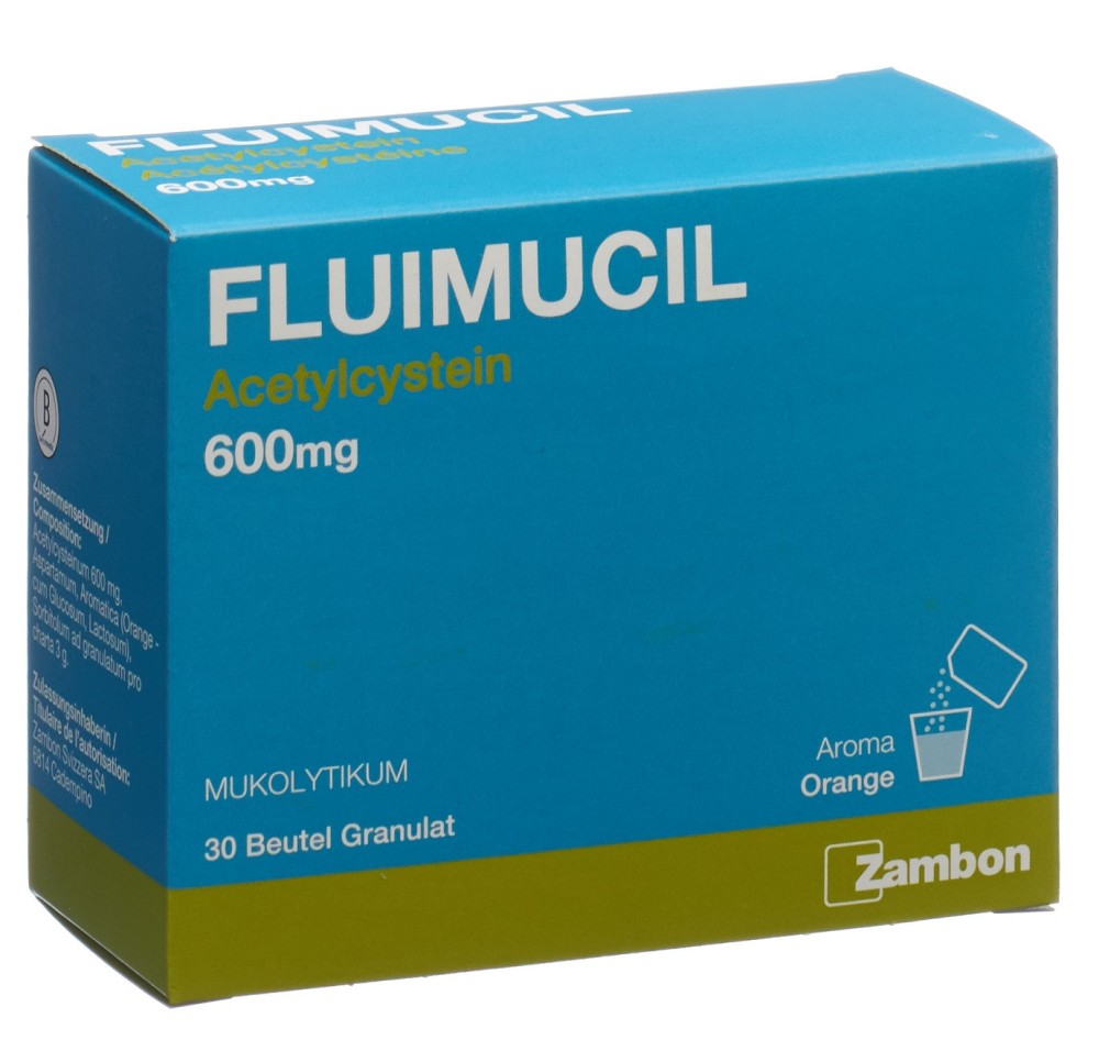 FLUIMUCIL gran 600 mg sach 30 pce