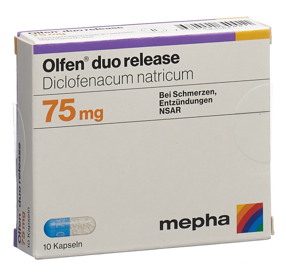 OLFEN duo release caps 75 mg 10 pce