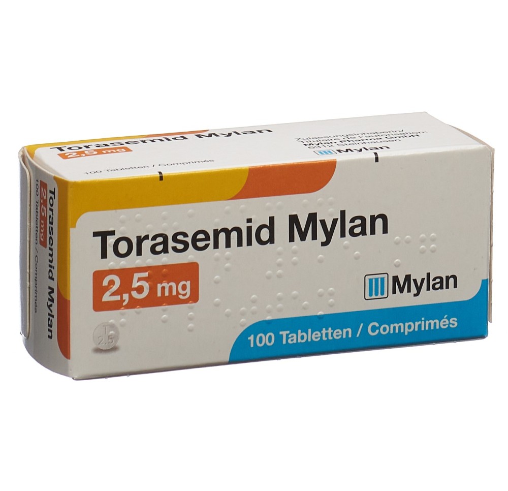 TORASEMID Mylan cpr 2.5 mg 100 pce