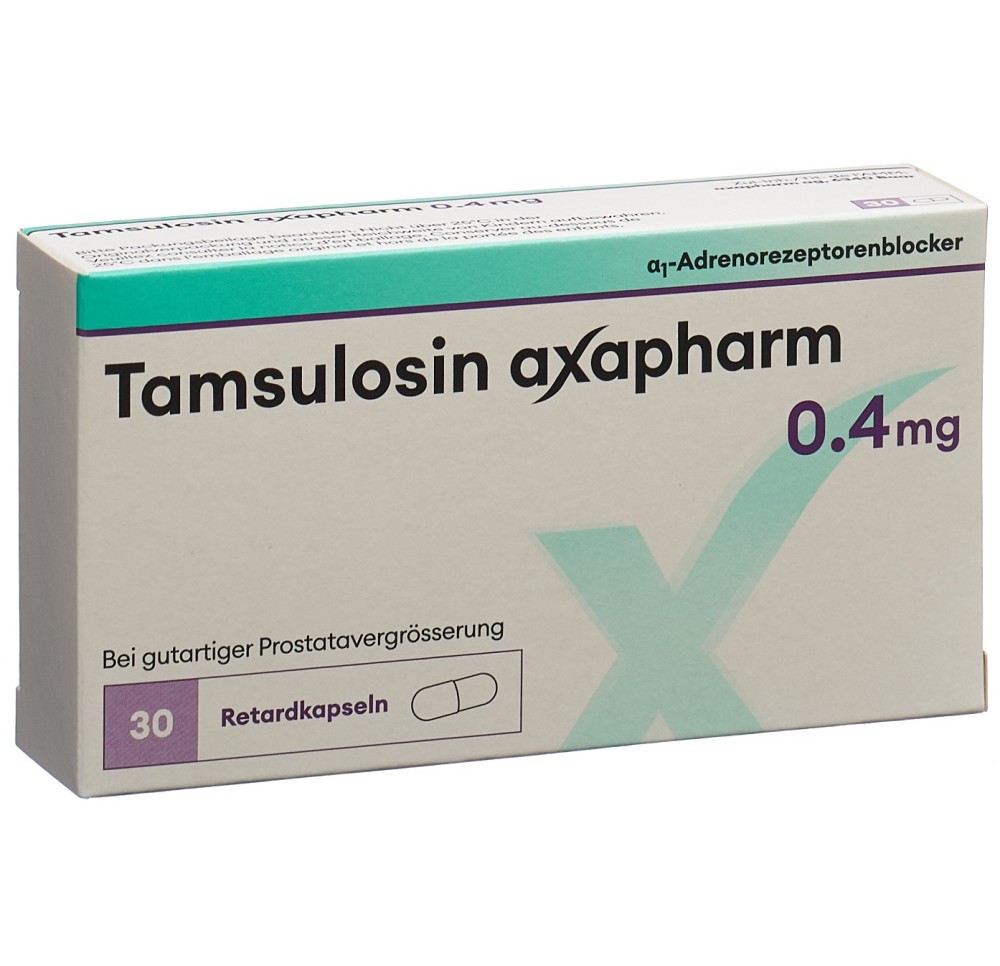 TAMSULOSINE axapharm caps ret 0.4 mg 30 pce