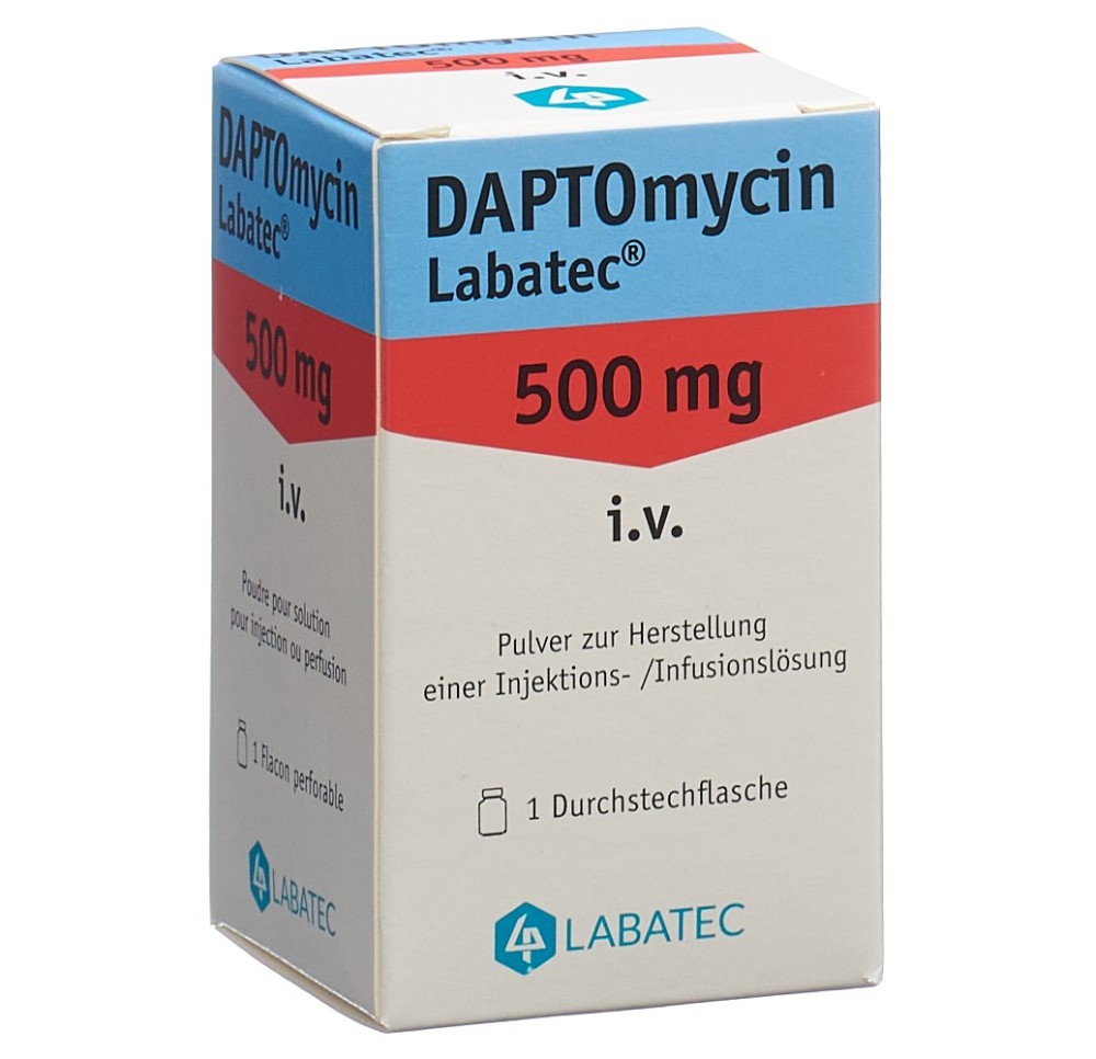 DAPTOMYCIN Labatec subst sèche 500 mg flac
