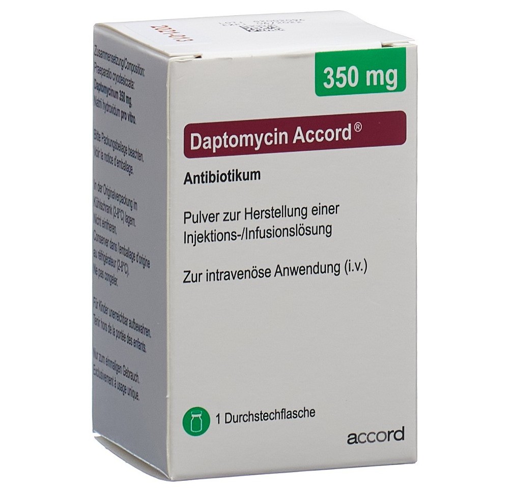 DAPTOMYCIN Accord subst sèche 350 mg flac