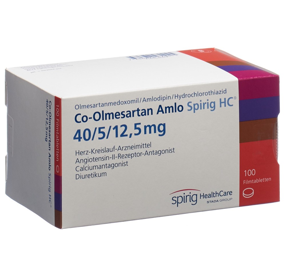 CO-OLMESARTAN AMLO Spirig HC 40/5/12.5mg 100 pce